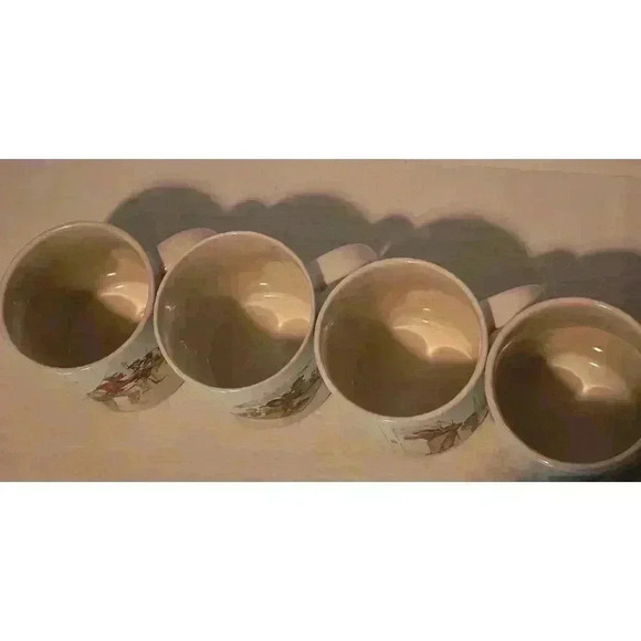 Norman Rockwell Mugs Set of 4 White - Picture 16 of 16